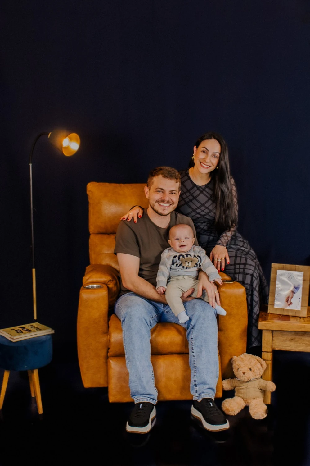 Ensaio família feito pelo estúdio